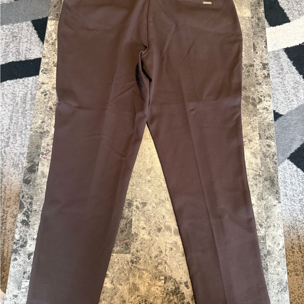 Anne Klein Chocolate Brown Pants Large - Picture 3 of 7